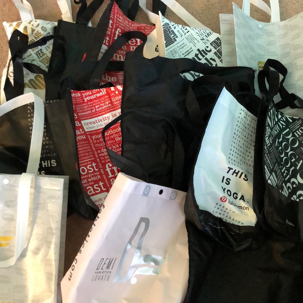 Lululemon, Fabletics and Urban Outfitters Bags
